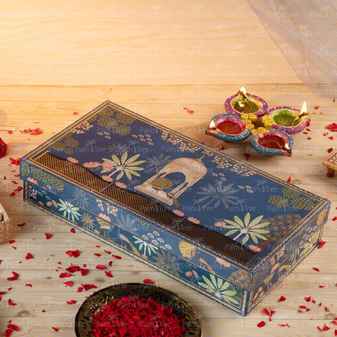 Palm Tree Diwali Celebration Gift Box | Premium Sweets & Nuts Festive Hamper