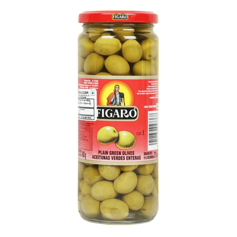 Figaro Plain Green Olives 450 G
