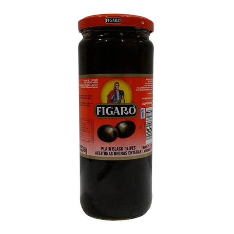 Figaro Plain Black Olives 450 G