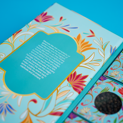 Palm Tree Diwali Celebration Gift Box | Spices Of India – Pepper, Clove, Cinnamon & More