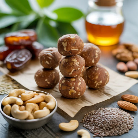 Dry-Roasted Cashew Energy Bites: Tasty, Healthy and Easy Recipe