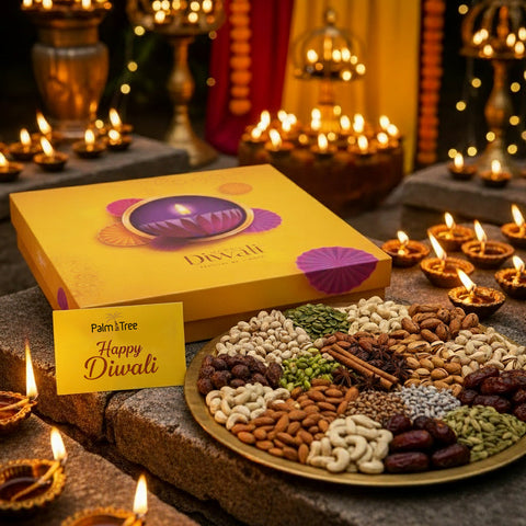 Looking for the Perfect Diwali Gift?   Palm Tree Diwali Celebration Gift Boxes Bring Health,  Happiness & Festive Elegance