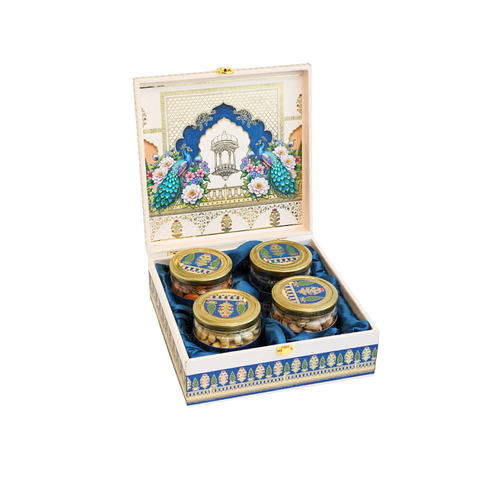 Diwali Royal Peacock Dry Fruit and Nuts Gift Box