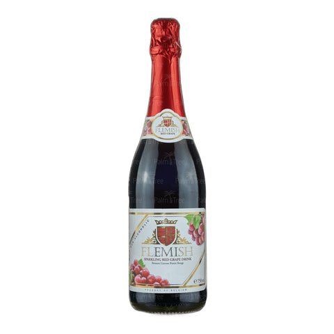 Flemish Sparkling Non Alcoholic Red Grape & Pomegranate Wine 750ml