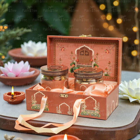 Palm Tree Diwali Celebration Gift Box | Premium Mixed Nuts & Dry Fruits Festive Hamper