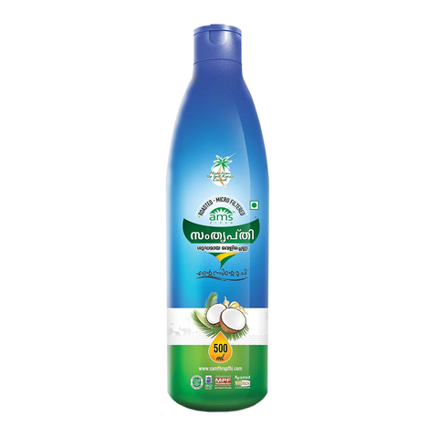 SAMTHRUPTHI PURE COCONUT OIL BLUE 500 ML