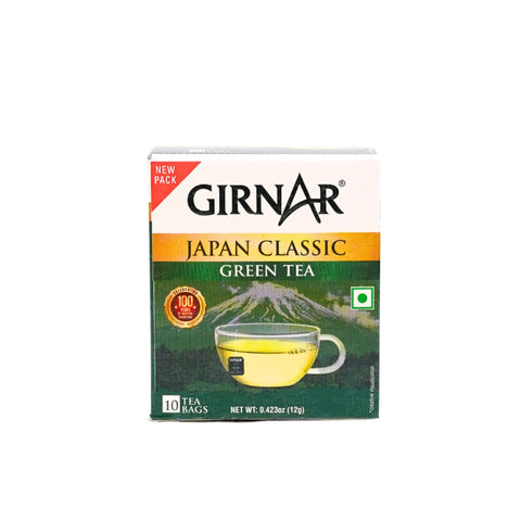 Girnar Japan Classic Green Tea 10 Tea Bags | Premium Green Tea