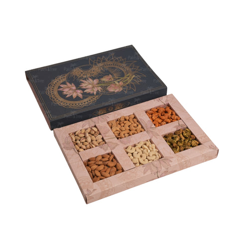 Palm Tree Diwali Celebration Gift Box | Premium Cashew, Almond & Pista Festive Hamper