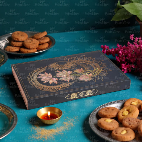 Palm Tree Diwali Celebration Gift Box | Premium Cashew, Almond & Pista Festive Hamper