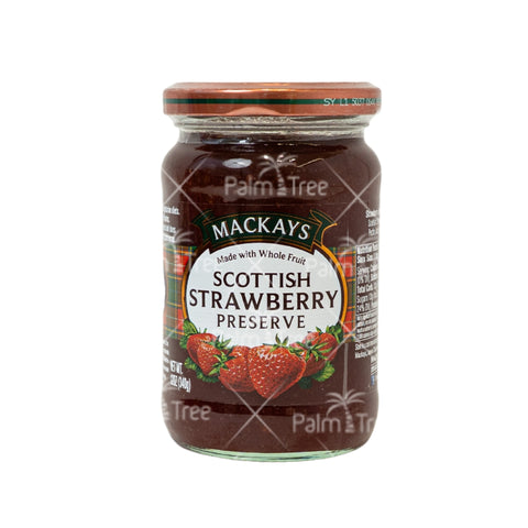 Mackays Scottish Strawberry Preserve 340G – Traditional Fruit Jam